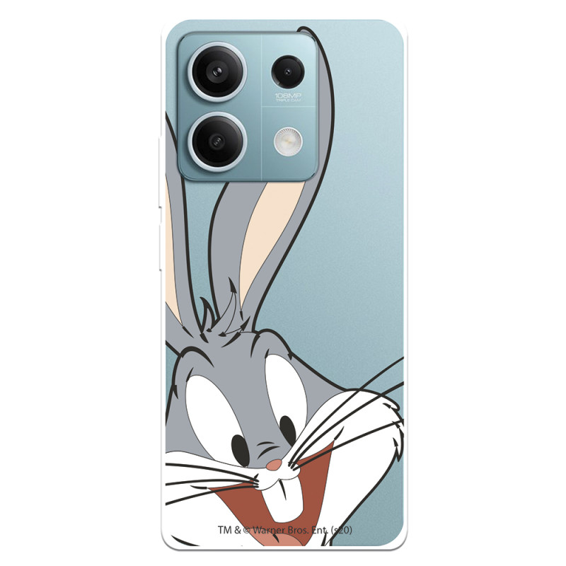 Funda para Xiaomi Redmi Note 13 Pro 5G Oficial de Warner Bros Bugs Bunny Silueta Transparente - Looney Tunes