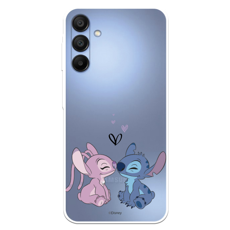 Funda para Samsung Galaxy A15 5G Oficial de Disney Angel & Stitch Beso - Lilo & Stitch