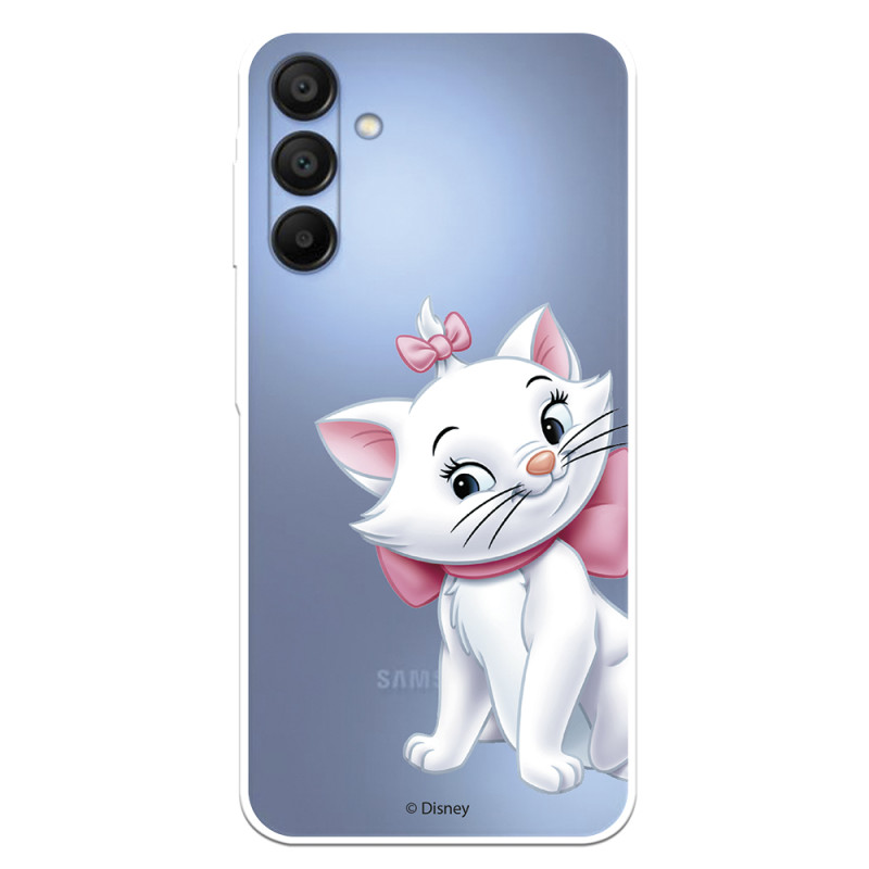 Funda para Samsung Galaxy A15 5G Oficial de Disney Marie Silueta - Los Aristogatos