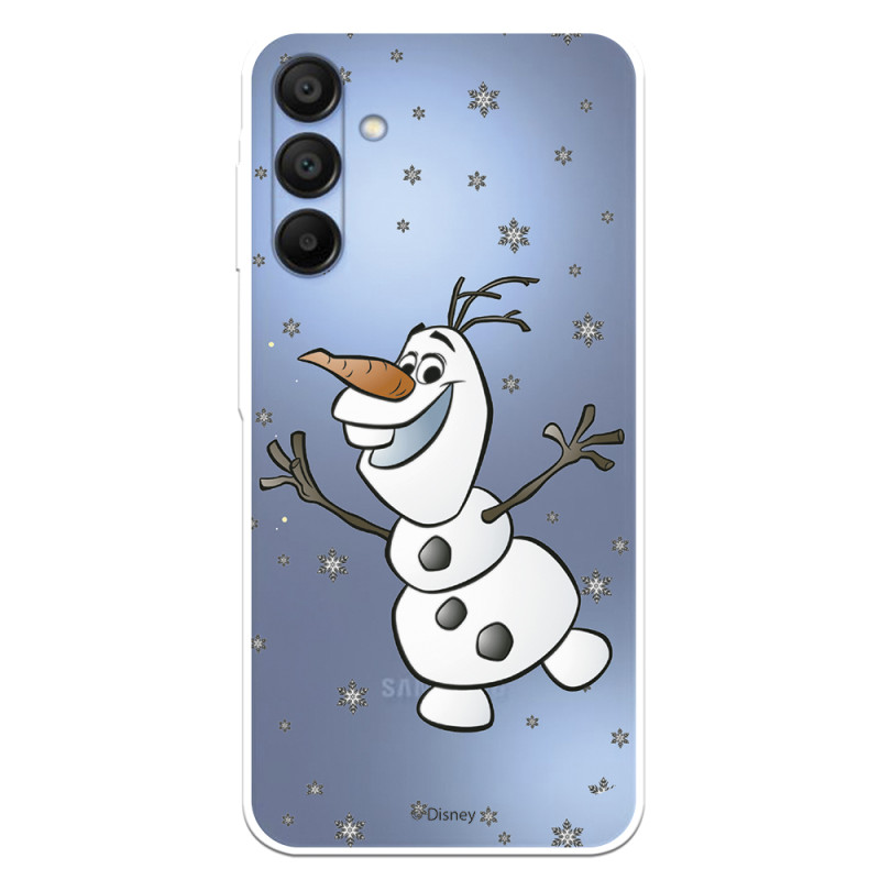 Funda para Samsung Galaxy A15 5G Oficial de Disney Olaf Transparente - Frozen