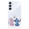 Funda para Samsung Galaxy A35 5G Oficial de Disney Angel & Stitch Beso - Lilo & Stitch