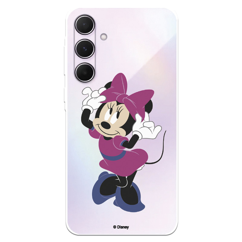 Funda para Samsung Galaxy A55 5G Oficial de Disney Minnie Rosa - Clásicos Disney