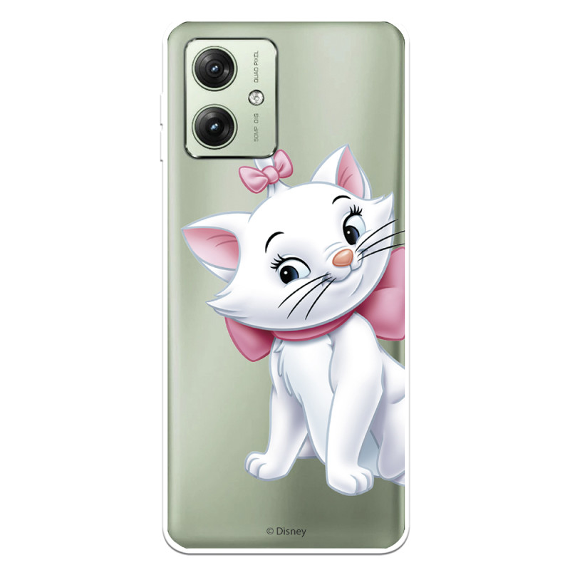 Funda para Motorola Moto G54 5G Oficial de Disney Marie Silueta - Los Aristogatos