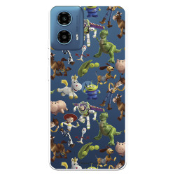 Funda para Motorola Moto G34 Oficial de Disney Muñecos Toy Story Siluetas - Toy Story