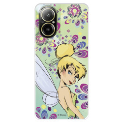 Funda para Realme C67 Oficial de Disney Campanilla Flores - Peter Pan