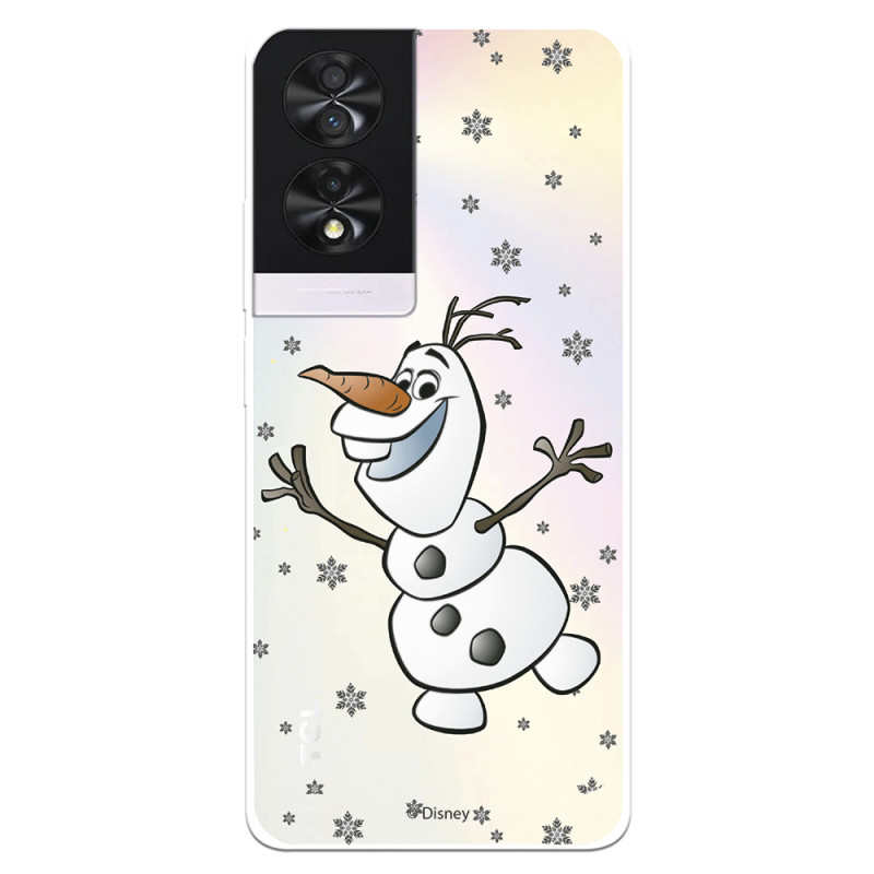 Funda para TCL 40 NXTPAPER Oficial de Disney Olaf Transparente - Frozen