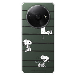 Funda para Xiaomi Redmi A3 Oficial de Peanuts Snoopy rayas - Snoopy