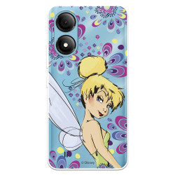 Funda para ZTE Blade A33s Oficial de Disney Campanilla Flores - Peter Pan