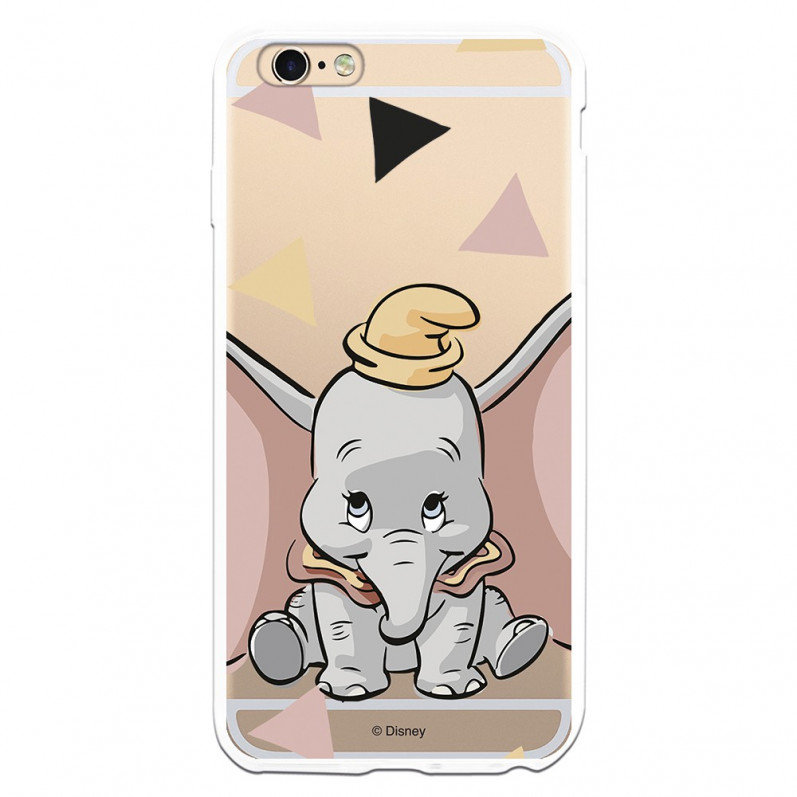 Carcasa Oficial Disney Dumbo silueta transparente para iPhone 6 Plus - Dumbo- La Casa de las Carcasas