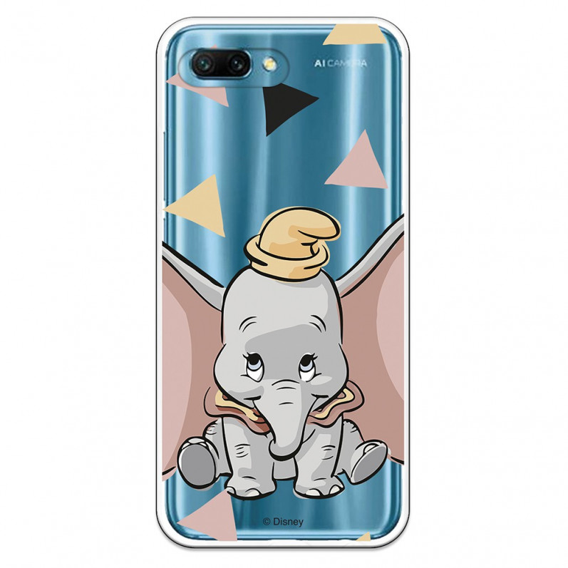 Carcasa Oficial Disney Dumbo silueta transparente para Huawei Honor 10 - Dumbo- La Casa de las Carcasas