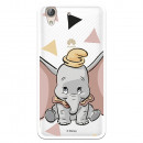 Carcasa Oficial Disney Dumbo silueta transparente para Huawei Y6 II - Dumbo- La Casa de las Carcasas