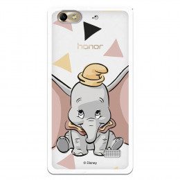 Carcasa Oficial Disney Dumbo silueta transparente para Huawei Honor 4C - Dumbo- La Casa de las Carcasas