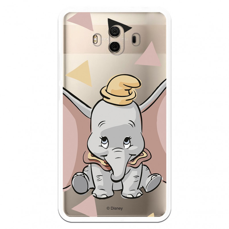 Carcasa Oficial Disney Dumbo silueta transparente para Huawei Mate 10 - Dumbo- La Casa de las Carcasas