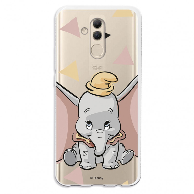 Carcasa Oficial Disney Dumbo silueta transparente para Huawei Mate 20 Lite - Dumbo- La Casa de las Carcasas