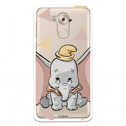 Carcasa Oficial Disney Dumbo silueta transparente para Huawei Nova Smart - Dumbo- La Casa de las Carcasas