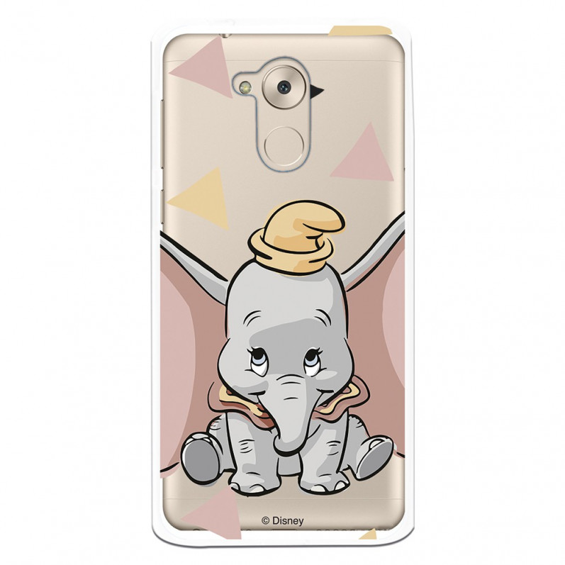 Carcasa Oficial Disney Dumbo silueta transparente para Huawei Nova Smart - Dumbo- La Casa de las Carcasas