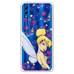 Carcasa Oficial Disney Campanilla Flores Transparente para Huawei P Smart 2019 - Peter Pan- La Casa de las Carcasas