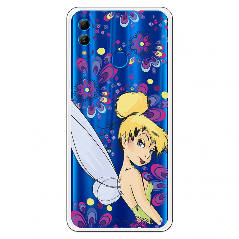 Carcasa Oficial Disney Campanilla Flores Transparente para Huawei Honor 10 Lite - Peter Pan- La Casa de las Carcasas