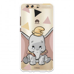 Carcasa Oficial Disney Dumbo silueta transparente para Huawei P10 Plus - Dumbo- La Casa de las Carcasas