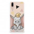 Carcasa Oficial Disney Dumbo silueta transparente para Huawei P20 - Dumbo- La Casa de las Carcasas