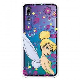 Carcasa Oficial Disney Campanilla Flores Transparente para Huawei P20 Pro - Peter Pan- La Casa de las Carcasas