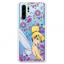 Carcasa Oficial Disney Campanilla Flores Transparente para Huawei P30 Pro - Peter Pan- La Casa de las Carcasas