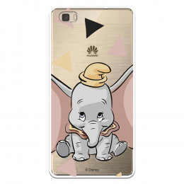 Carcasa Oficial Disney Dumbo silueta transparente para Huawei P8 Lite - Dumbo- La Casa de las Carcasas