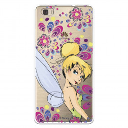 Carcasa Oficial Disney Campanilla Flores Transparente para Huawei P8 Lite - Peter Pan- La Casa de las Carcasas