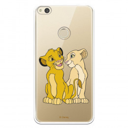 Carcasa Oficial Disney Simba y Nala transparente para Huawei P8 Lite 2017 - El Rey León- La Casa de las Carcasas