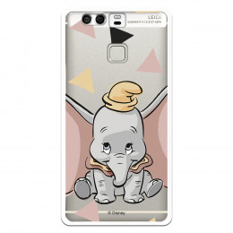 Carcasa Oficial Disney Dumbo silueta transparente para Huawei P9 - Dumbo- La Casa de las Carcasas