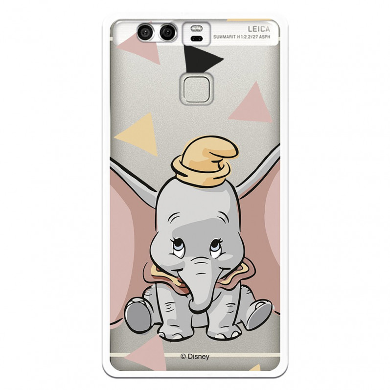 Carcasa Oficial Disney Dumbo silueta transparente para Huawei P9 - Dumbo- La Casa de las Carcasas