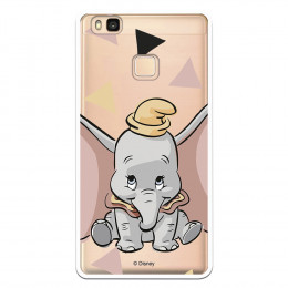 Carcasa Oficial Disney Dumbo silueta transparente para Huawei P9 Lite - Dumbo- La Casa de las Carcasas