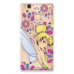 Carcasa Oficial Disney Campanilla Flores Transparente para Huawei P9 Lite - Peter Pan- La Casa de las Carcasas