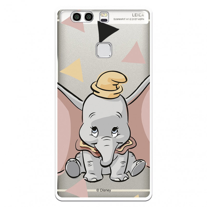 Carcasa Oficial Disney Dumbo silueta transparente para Huawei P9 Plus - Dumbo- La Casa de las Carcasas