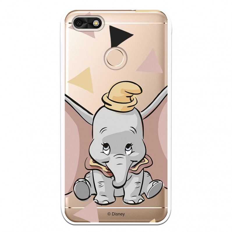 Carcasa Oficial Disney Dumbo silueta transparente para Huawei Y6 Pro 2017 - Dumbo- La Casa de las Carcasas