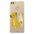 Carcasa Oficial Disney Simba y Nala transparente para Huawei Y9 2018 - El Rey León- La Casa de las Carcasas