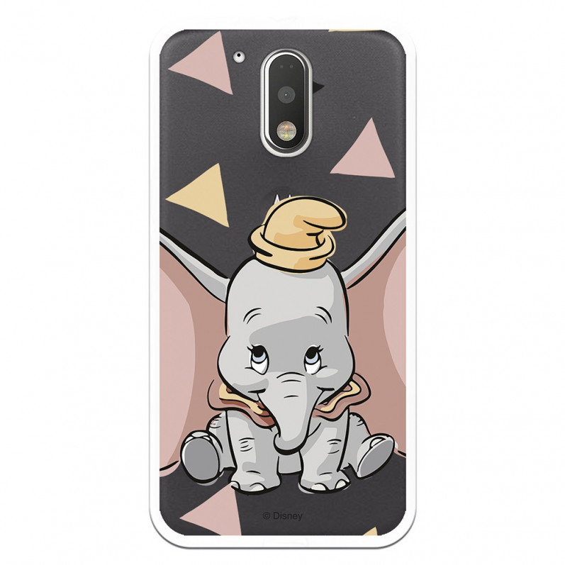 Carcasa Oficial Disney Dumbo silueta transparente para Motorola Moto G4 Plus - Dumbo- La Casa de las Carcasas