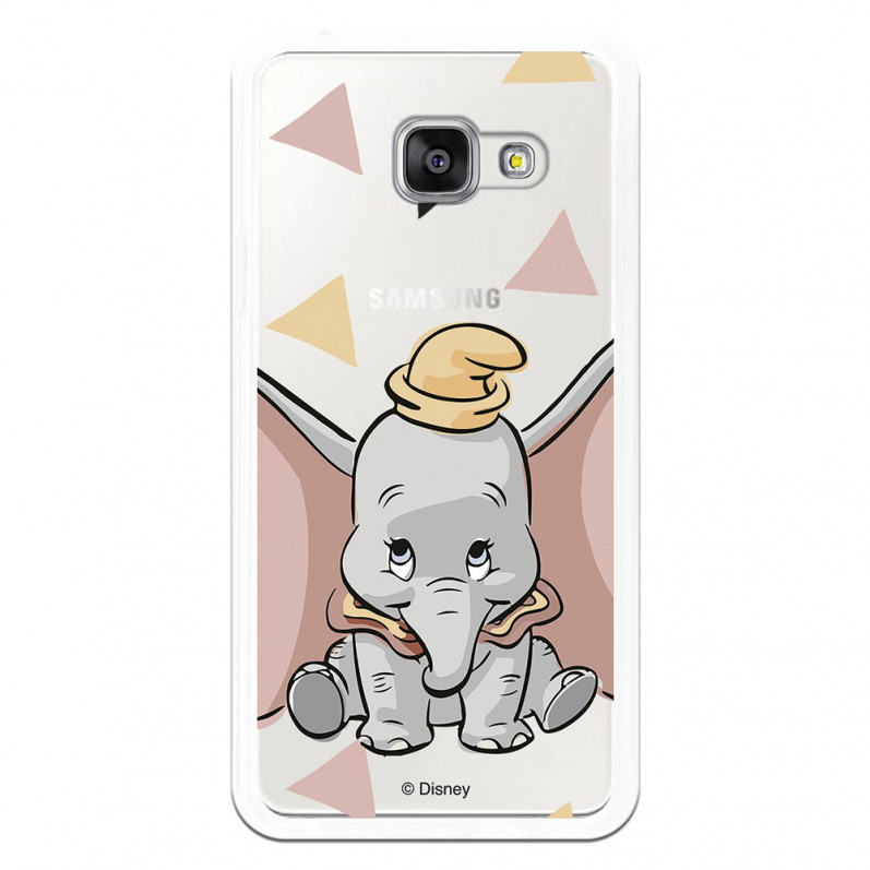 Carcasa Oficial Disney Dumbo silueta transparente para Samsung Galaxy A3 2016 - Dumbo- La Casa de las Carcasas