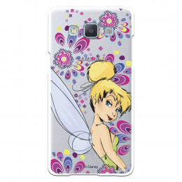 Carcasa Oficial Disney Campanilla Flores Transparente para Samsung Galaxy A5 - Peter Pan- La Casa de las Carcasas