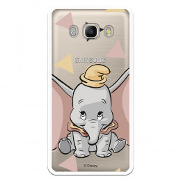 Carcasa Oficial Disney Dumbo silueta transparente para Samsung Galaxy J5 2016 - Dumbo- La Casa de las Carcasas