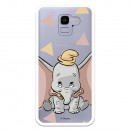 Carcasa Oficial Disney Dumbo silueta transparente para Samsung Galaxy J6 2018 - Dumbo- La Casa de las Carcasas