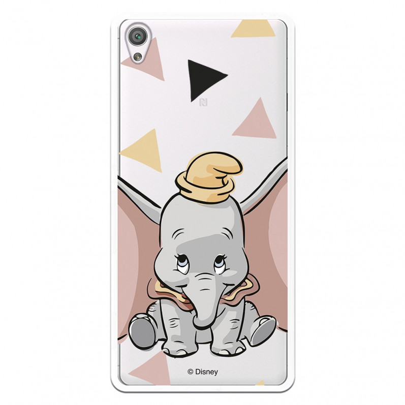 Carcasa Oficial Disney Dumbo silueta transparente para Sony Xperia XA - Dumbo- La Casa de las Carcasas