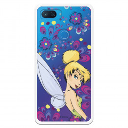 Carcasa Oficial Disney Campanilla Flores Transparente para Xiaomi Mi 8 Lite - Peter Pan- La Casa de las Carcasas