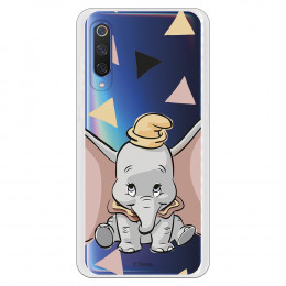 Carcasa Oficial Disney Dumbo silueta transparente para Xiaomi Mi 9 - Dumbo- La Casa de las Carcasas