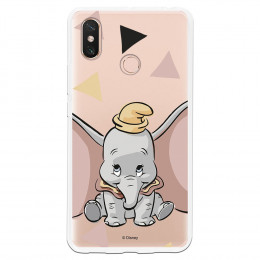 Carcasa Oficial Disney Dumbo silueta transparente para Xiaomi Mi Max 3 - Dumbo- La Casa de las Carcasas