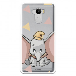 Carcasa Oficial Disney Dumbo silueta transparente para Xiaomi Redmi 4 - Dumbo- La Casa de las Carcasas