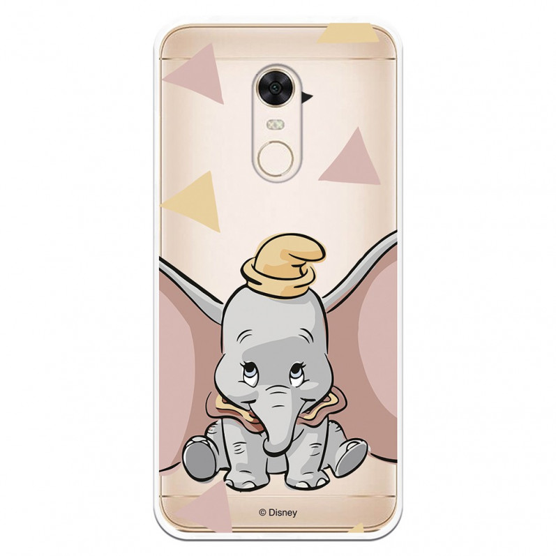 Carcasa Oficial Disney Dumbo silueta transparente para Xiaomi Redmi 5 Plus - Dumbo- La Casa de las Carcasas