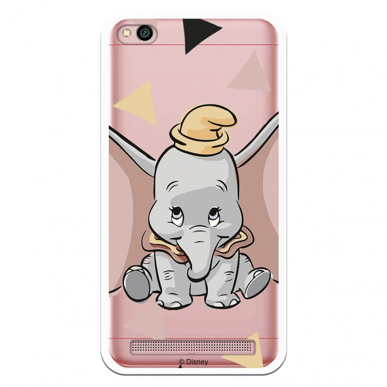 Carcasa Oficial Disney Dumbo silueta transparente para Xiaomi Redmi 5A - Dumbo- La Casa de las Carcasas