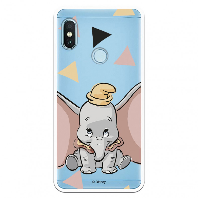 Carcasa Oficial Disney Dumbo silueta transparente para Xiaomi Redmi Note 5 Pro - Dumbo- La Casa de las Carcasas