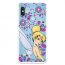 Carcasa Oficial Disney Campanilla Flores Transparente para Xiaomi Redmi Note 5 Pro - Peter Pan- La Casa de las Carcasas